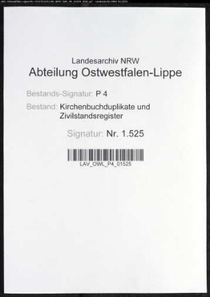 Kirchenbuchduplikate der katholischen Gemeinde (GHT 1827). (Gemeinde: Benninghausen, katholische Gemeinde)
