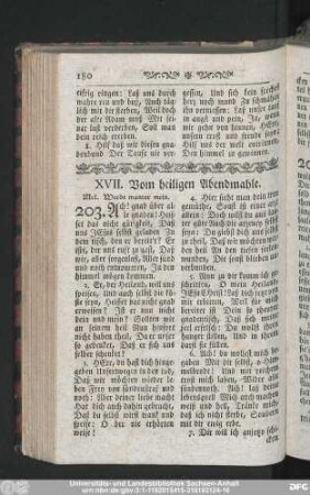XVII. Vom heiligen Abendmahle.