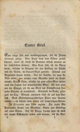 Römische Briefe : von einem Florentiner ; 1837 - 1838, 1
