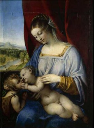 Maria mit dem Kind und dem kleinen Johannes