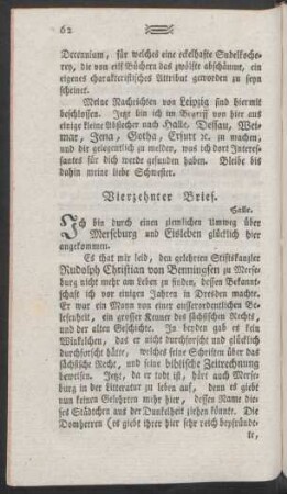 Vierzehnter Brief