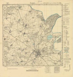 1546 (alte Nr.: 315) Bergen (Auf Rügen), Meßtischblatt (4cm - Karte)