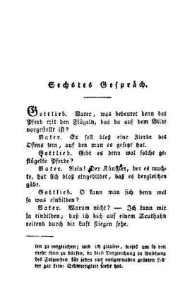 Sechstes Gespräch