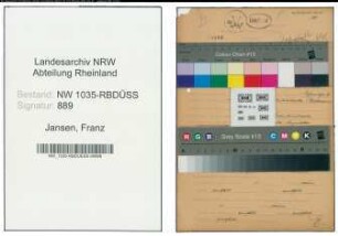 Entnazifizierung Franz Jansen , geb. 09.05.1900 (Kaufmaennischer Angestellter)