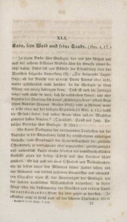 385-401 Kain, sein Weib und seine Stadt : Gen 4,17