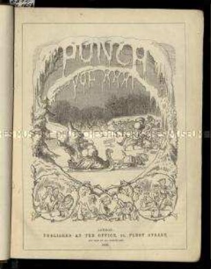 Satirische Zeitschrift "Punch oder The London Charivari. XXXI. Vol. 1856
