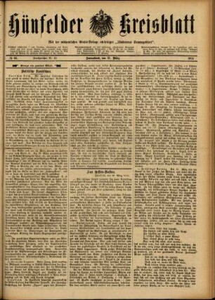 Ausgabe vom Samstag, den 21. März 1914.