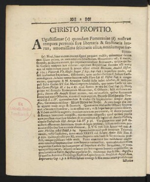 Christo Propitio.