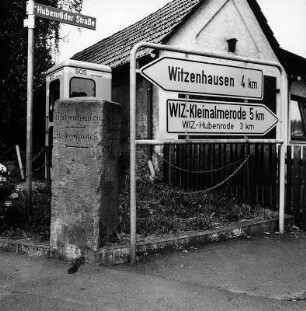 Wegweiser; Witzenhausen, Hubenröder Straße