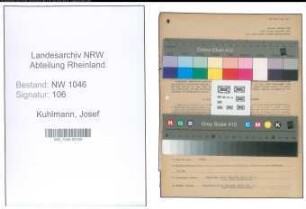 Entnazifizierung Josef Kuhlmann , geb. 23.08.1889 (Lehrer)