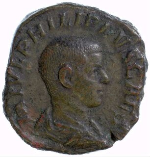 Münze, Sesterz, 244 - 246