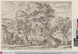 [Der Knecht Abrahams und seine Karawane treffen in Mesopotamien auf Rebekka]