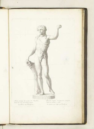 Statue antique de marbre de Bacchus, haute de trois pieds deux pouces. au Palais des Thuilleries.