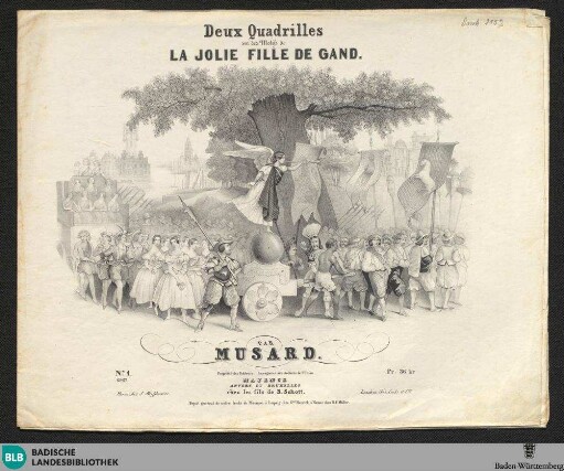 1: Quadrillen, Kl, D-Dur