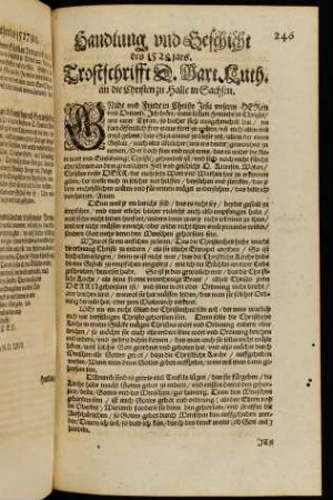 Handlung und Geschicht des 1528 jars.