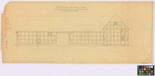 Klein-Rodensleben ([Landkreis Wanzleben]): Gehöft Zabel. - Wohnhaus (Giebel-Ansicht). - Scheune (Seiten-Ansicht)