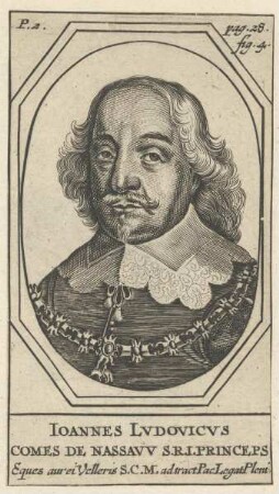 Bildnis des Ioannes Ludovicus, Graf von Nassau