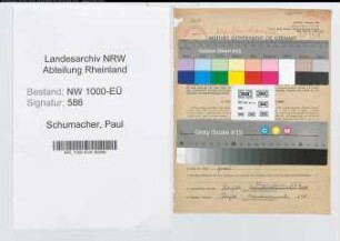 Entnazifizierung Paul Schumacher, geb. 22.06.1903 (Friseur)