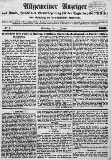 Titelseite einer Zeitung