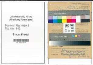 Entnazifizierung Friedel Braun , geb. 13.09.1916 (Lehrerin)