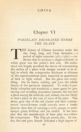 Chapter VI. Porcelain decorated under the glaze