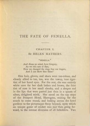 The fate of Fenella : a novel