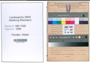 Entnazifizierung Walter Feindler , geb. 11.11.1908 (Anstreicher)