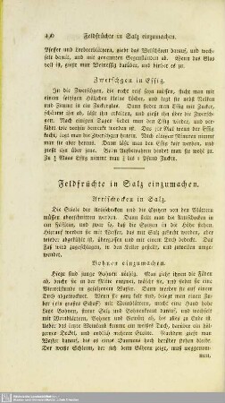 Anhang. Feldfrüchte in Salz einzumachen