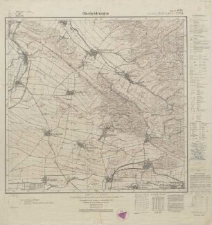 4733 (alte Nr.: 2745) Oberheldrungen, Meßtischblatt (4cm - Karte)