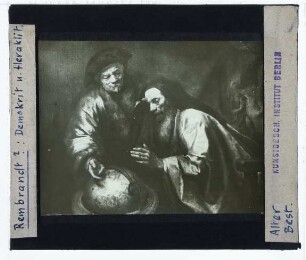Rembrandt (Umkreis), Demokrit und Heraklit (Privatsammlung, Aufbewahrungsort unbekannt, unidentifiziert)