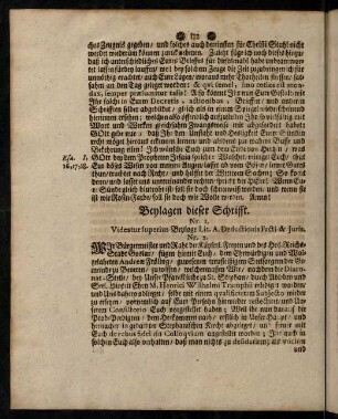 112-120, Beylagen dieser Schrifft.
