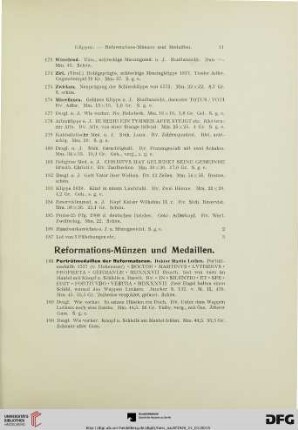 Reformations-Münzen und Medaillen (Nr. 188-510)