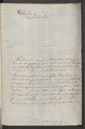 Brief von Johann Nepomuk Gebhard an Johann Jacob Kohlhaas