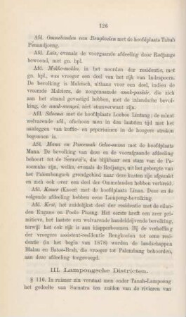 III. Lampongsche Districten