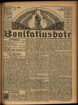 Erste Ausgabe vom Sonntag, den 03. März 1929.