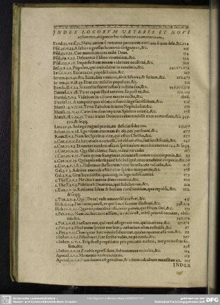 Index Locorum Veteris Et Novi testamenti, diligenter hoc volumine examinatorum