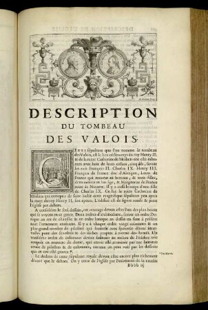 [Abbildung und Abbildungsbeschreibung] Du Tombeau Des Valois.