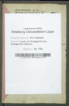 Erblasser: Lüchtemeyer, Sophie Dorothee: