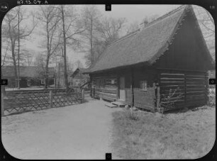Lübbenau-Lehde, Dorfstraße 3. Freilandmuseum. Wohnhaus (Kassenhaus). Eingangsseite