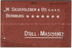 Katalog über Drillmaschinen
