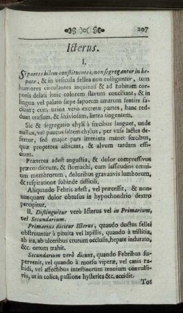 Icterus. - Mictus Cruentus.