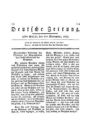 Gewöhnliches Verhalten der Menschen bey Gegenständen des Nachdenkens und der Wahrheit
