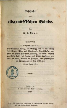 Geschichte der eidgenössischen Bünde : mit Urkunden, 2. Bd., König Rudolf und seine Zeit ; Abth 2. Die besonderen Zustände der obern Lande ; 2. Hälfte