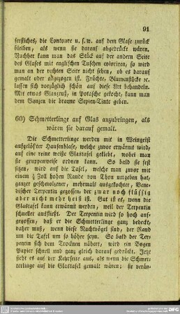 60. Schmetterlinge auf Glas anzubringen, als wären sie darauf gemalt