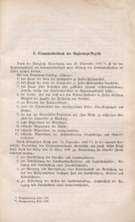 3) Communalverband des Regierungs-Bezirks.