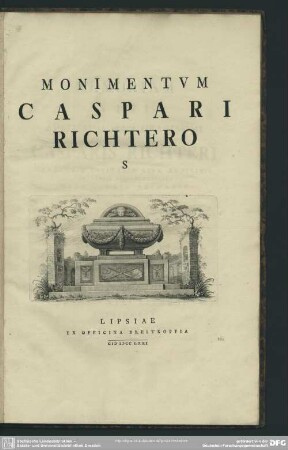 Monimentum Caspari Richtero S