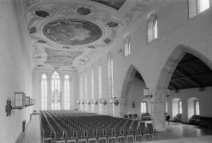Saalfeld. Stadtmuseum im Franziskanerkloster, Festsaal mit Barockdecke