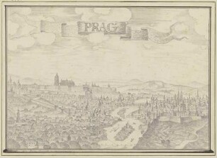 Ansicht von Prag mit der Moldau