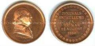 Medaille mit Johann Gottfried Herder zur Enthüllung seines Denkmals in Weimar 1850, Nachbildung