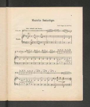 Mazurka fantastique. [Piano.]